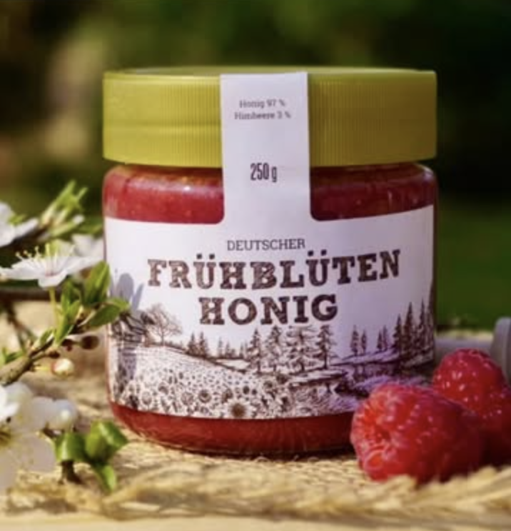 Blütenhonig im Glas